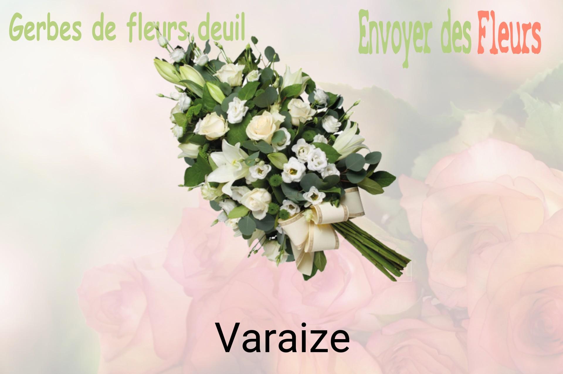Gerbe de fleurs de deuil livrée à Varaize
